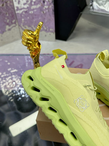 Loewe x On Cloudtilt Sneaker Lime-green Calfskin 217654