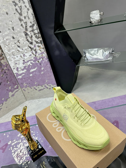 Loewe x On Cloudtilt Sneaker Lime-green Calfskin 217654