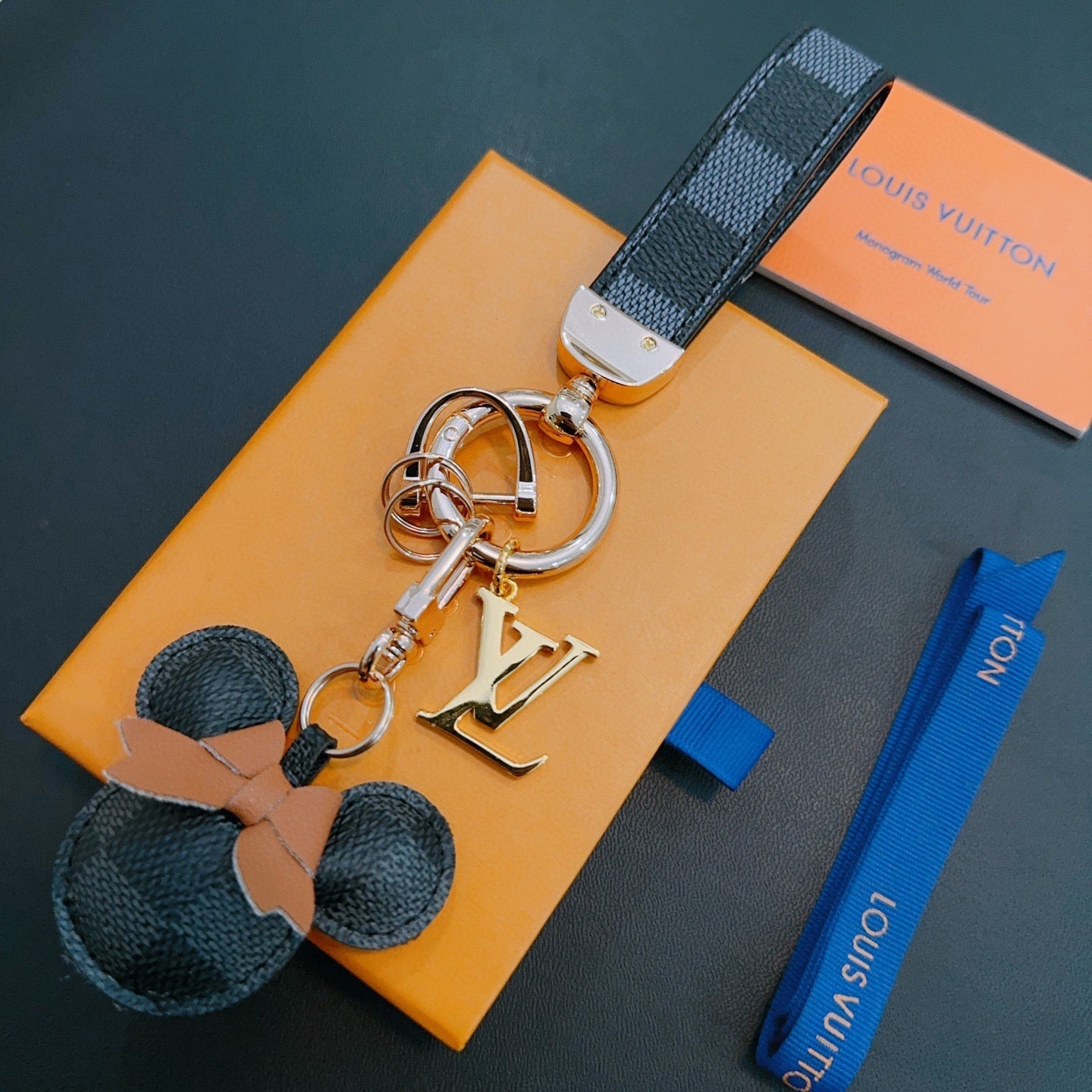 LV Black Mickey Mouse Charm