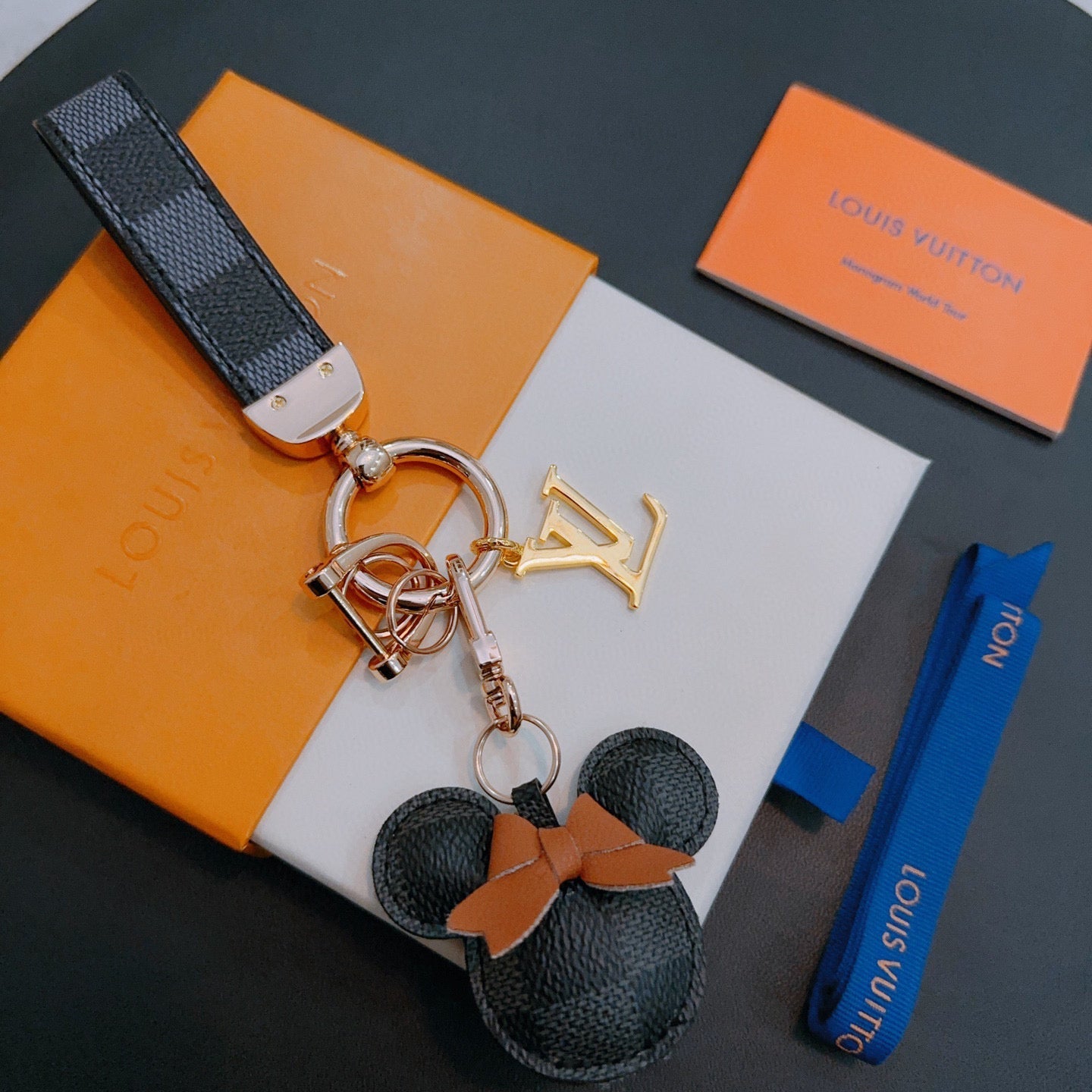 LV Black Mickey Mouse Charm