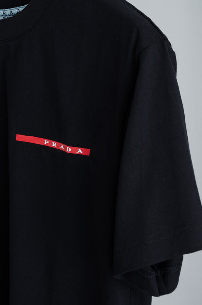 PRA 2026 Men's Short T-shirt White Red Logo Cotton 843627