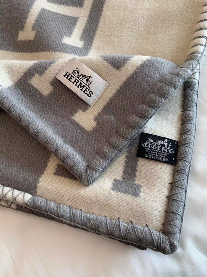 HM Blanket Grey Wool Cashmere