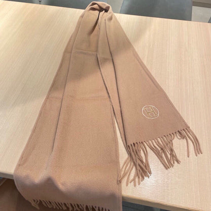 Scarf 180 CM In Pink Beige Cashmere 345957
