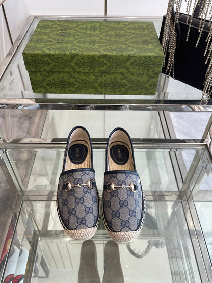GC 2025 Espadrille With Horsebit Navy Blue Canvas 292313