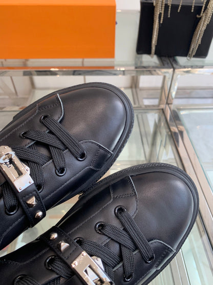 HM Day Sneaker Glossy Black Calfskin 291819