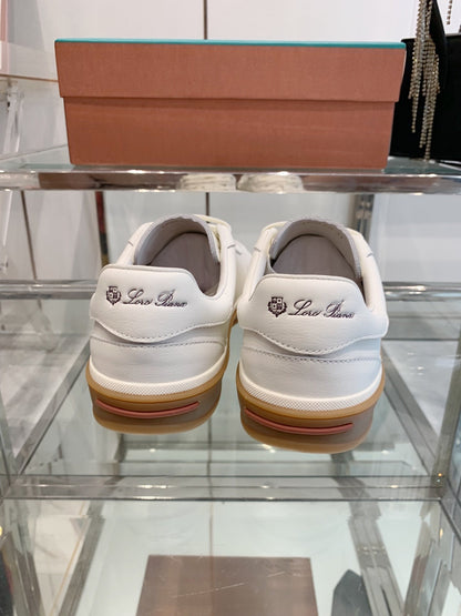 LP Tennis Walk Sneaker White Suede 307248
