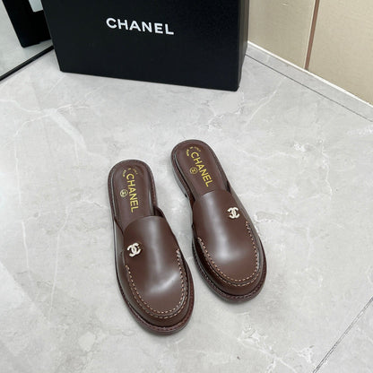CC 25C Mule Chocolate Calfskin