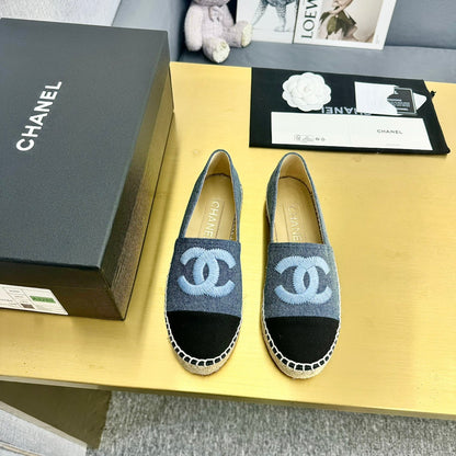 espadrilles dark blue black denim