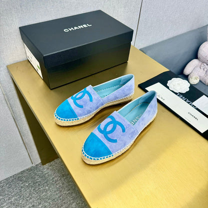 espadrilles purple blue and azure blue suede