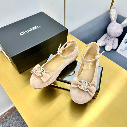 CC 25s Ballet Flats Lip Pink Velvet 297804