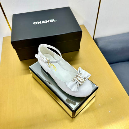 CC 25s Ballet Flats Gray Light Suede 297808