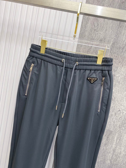 PRA 2026 Men's Casual Pants Dark Gray Red Fabric 842906