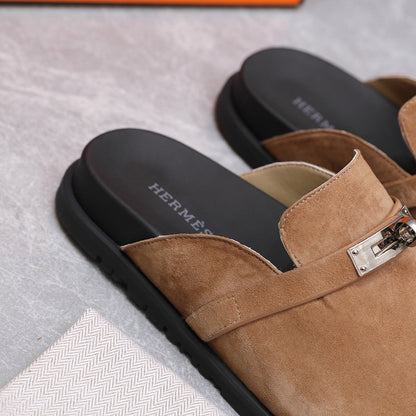 HM 25 Carlotta Mule Brown Suede