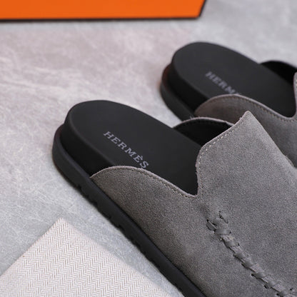 HM 25 Johan Mule Grey Suede