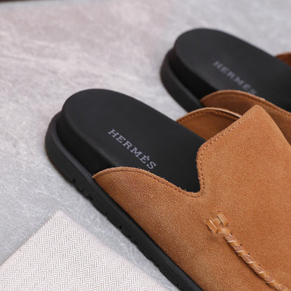 HM 25 Johan Mule Brown Suede