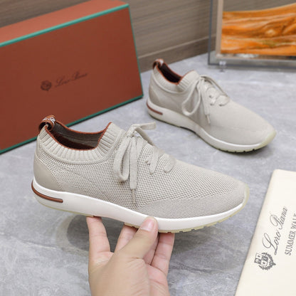 LP lady Flexy Walk  Sneaker Power Pearl mix Orange Wool And Calfskin 310447