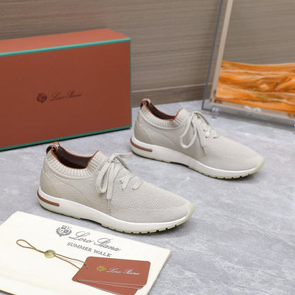 LP lady Flexy Walk  Sneaker Power Pearl mix Orange Wool And Calfskin 310447
