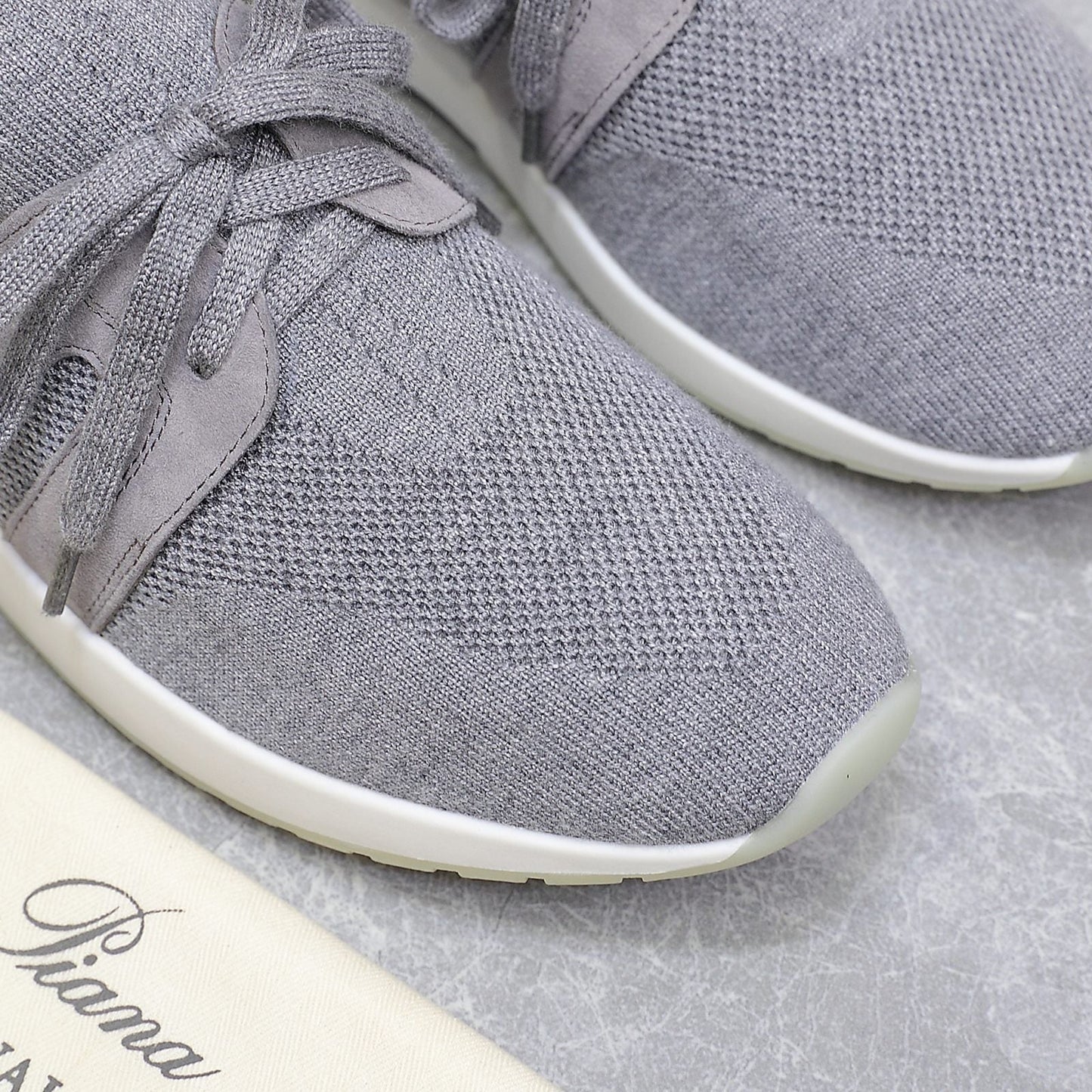 LP lady Flexy Walk  Sneaker Flannel Gray Wool And Calfskin 310449
