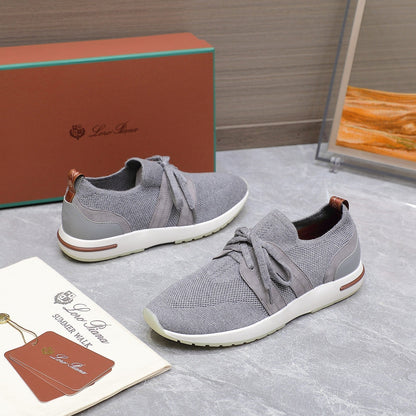 LP lady Flexy Walk  Sneaker Flannel Gray Wool And Calfskin 310449