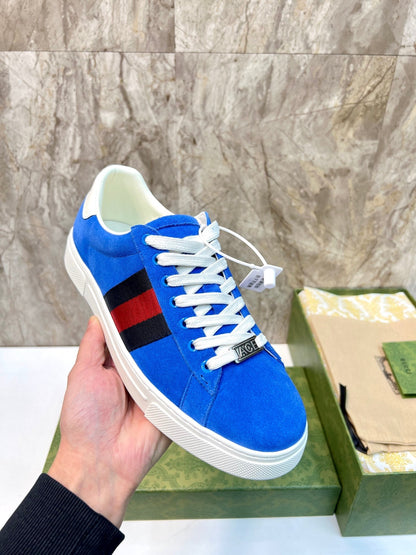 GG Men's ACE Sneaker Blue Suede 525962
