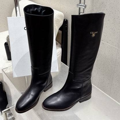 Celine 25 Boot Black Cowhide 554199