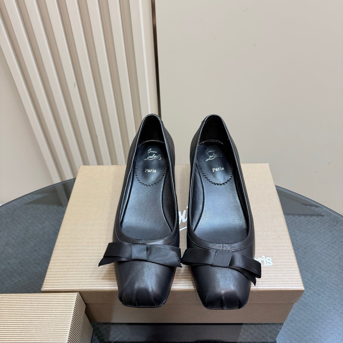 CL Ballet Shoes Black Nappa Lambskin 299717