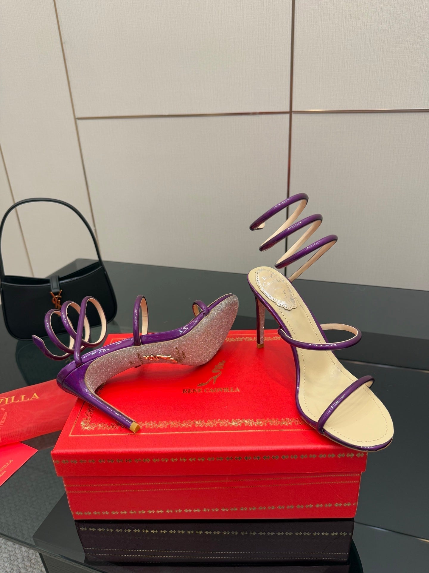 RC Sandals 9.5cm Purple Imported Metal Sheepskin 302594