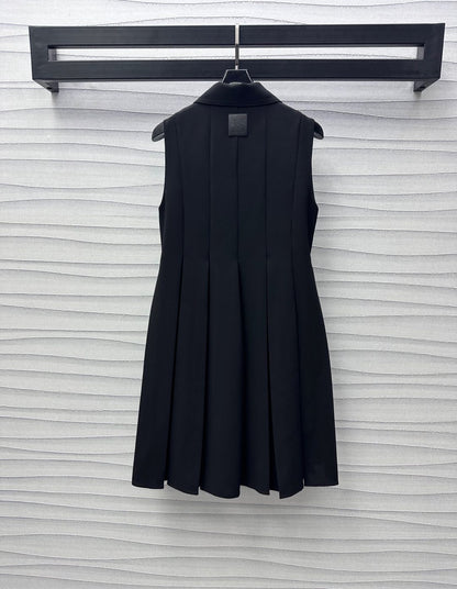 Loew Black Trapeze Dress In Stretch Viscose 224854