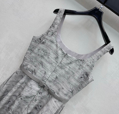 Dior 2026 Vest Dress Grey Polyester 358866