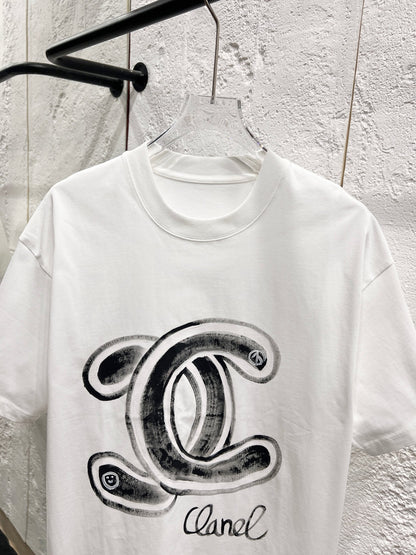 CC 2026 Hand-painted T-shirt Cotton 456188