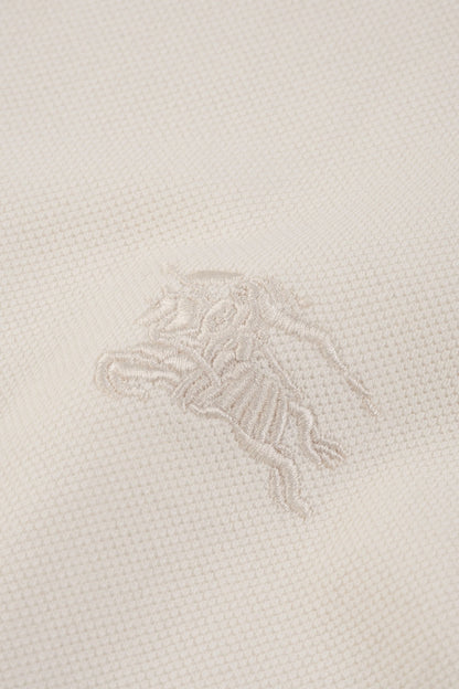 Burberry 25 Polo T- Shirt White Cotton 232685