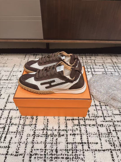 HM 25 Jet Sneaker Brown Mesh Cowhide 318022