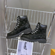 LV x Timberland 6-In Ankle Boot Black Monogram Suede