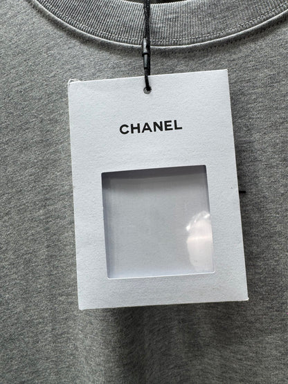 CC 2026  Short-Sleeve T-Shirt Light Gray Pure Cotton 592118