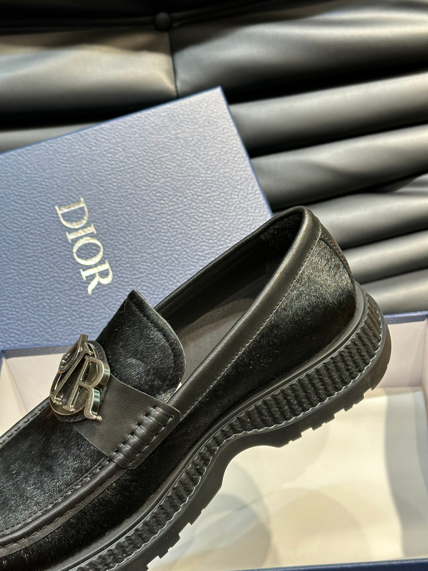 CD EXPLORER ICON LOAFER BLACK FUR