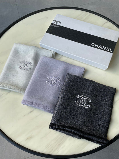 CC Scarf 210 CM In Black Cashmere 418353