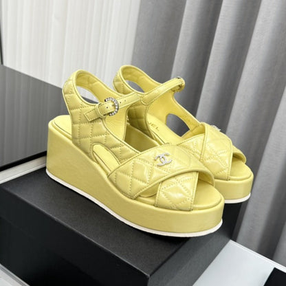 high heel sandals lime quilted lambskin 95
