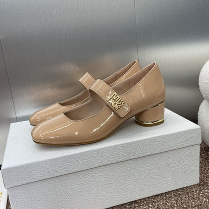 CD Miss Dior Pump 35mm Glossy Beige Lambskin
