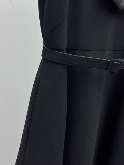 Dior 2026 Bow-Embellished Belt Dress Black Polyester 445444