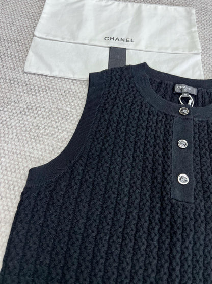 CC Vest Black Wool
