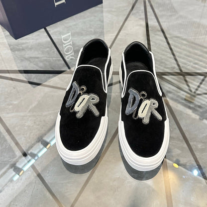 CD Slip on Loafer Black Suede 639466