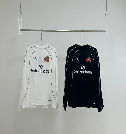 Balenciaga - Manchester United embroidered long sleeve t-shirt 0036
