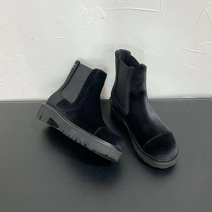 CC Chelsea Ankle Boots In Black Velvet 949686