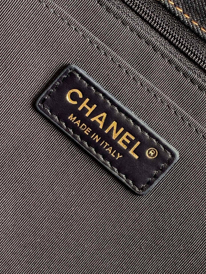 Chanel 2026 Flap Bag 38.5cm Blue Denim Leather