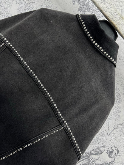 CD 25 Studded Jacket Black Cotton