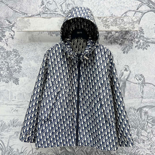 CD 25 Hooded jacket Black White Cotton