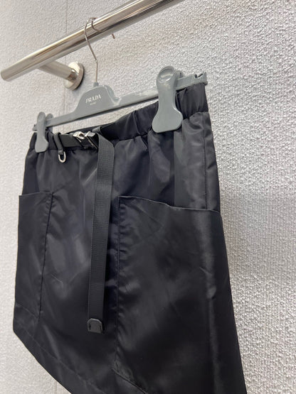 Prada 2026 Short Skirt Black Polyamide 399153