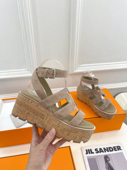 Havane 30 Sandal Light Brown Suede