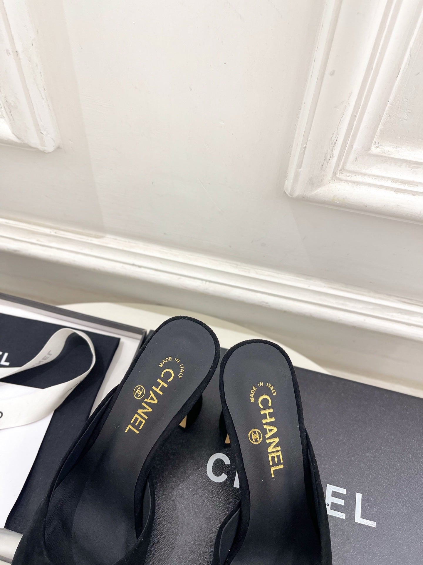 Chanel 2026 Mule 85mm Suede Leather 586908