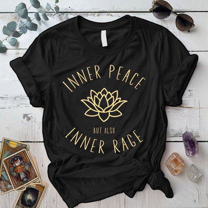 Inner Peace T Shirt Black Mockup